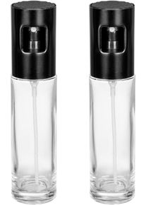 Wenko Oliedispenser Model Nevo Verstuiver voor olie & azijn, sproeikop van roestvrij staal, elk 100 ml (set, 2-delig) olie & azijn zwart