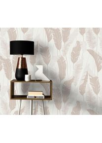 Erismann Vliesbehang PVC-vrije vliesbehang ARWEN (1 stuk) zelfklevend behang beige