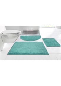 my home Badmat Juna, badmat bijzonder zacht, badmatten, uni-kleuren (1 stuk) badmatten maat 4 groen