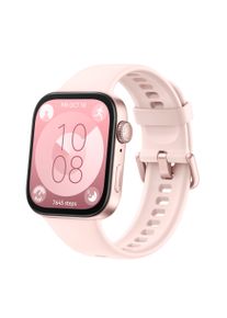 Huawei Smartwatch WATCH FIT 3, 4,62 cm (1,82 inch) AMOLED-display unisex horloges roze