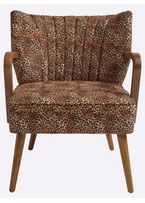 Heine home Fauteuil (1 stuk) fauteuils maat Polyester bruin