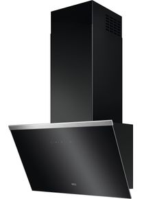 AEG Schuine wandkap DVE5661HB Hob&sup2;Hood, 3 vermogensstanden + intensiefstand, afvoer- en recirculatiebedrijf afzuigkappen zwart
