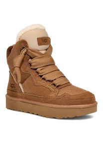 UGG Australia UGG Sneakerboots HIGHMEL High Top Sneaker, veterboots met aantreklus dames hoge sneakers maat 6 (37) bruin