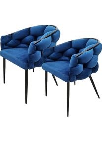 Kayoom Stoel Grace 125 2-delige set, frame van ijzer, comfortabel gepolsterd (set, 2 stuks) 4 poot stoelen