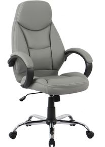 Inosign Bureaustoel Veronika, Bureaustoel, comfortabel gepolsterd, kunstleer bureaustoelen grijs