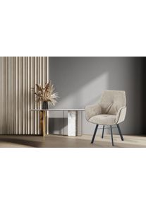 Kayoom Stoel met armleuningen Stoel Allie 125, met armleuning, 180° draaibaar, met terughaalfunctie 180° draaibaar met automatische terugrolfunctie,