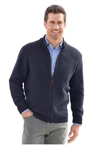 Marco Donati Vest heren gebreide vesten maat 48 blauw