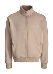 Jack & Jones Jack & Jones Sweatvest JORGEN SWEAT ZIP HIGH NECK SS25 heren sweatvesten maat L bruin