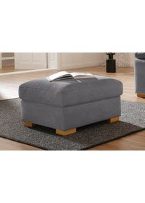 Home Affaire Hocker Ventura hockers maat Luxe-microvezel grijs
