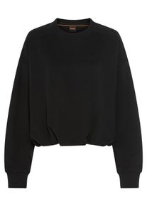 BOSS Orange Sweater Efem Premium damesmode Relaxed Fit, ronde hals dames dames maat XL (42) zwart