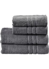 done. Handdoekenset Daily uni 2x handdoeken (50x100 cm) & 2 douchehanddoeken (70x140 cm) (set, 4 stuks) handdoeken grijs