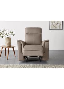 Home Affaire Relaxfauteuil Southbrook, TV-stoel met slaapfunctie, woonkamer, functie-stoel tv-fauteuils maat Imitatieleer grijs