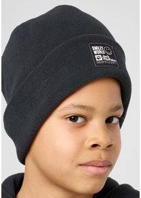 Jack Wolfskin Beanie SMILEYWORLD TEEN BEANIE kinderen mutsen maat One Size zwart