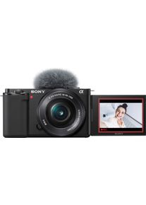Sony Systeemcamera ZV-E10L Vlog-camera met draaibaar scherm incl. SEL16-50 objectief systeemcamera's maat -