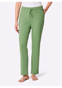 feel good Broek met elastische band dames loungewear maat 36/38 groen