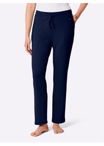 feel good Broek met elastische band dames loungewear maat 36/38 blauw