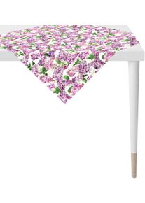 Apelt Topkleedje 6820 SPRINGTIME, Lente-decoratie, Lente met bloemenmotief, digitale print, lila all-over (1 stuk) tafelkleden paars