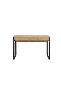 Places of Style Bureau Moid, Computertafel in modern design, Breedte 120/140/160 cm, met metalen poten & lade bureaus beige