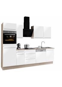 Optifit Keukenblok Bern Breedte 270 cm, optioneel met elektrische apparaten keukenkast series wit