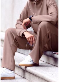 Copenhagen Studios Loungebroek extra zacht materiaal dames loungewear maat 48/50 bruin