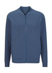 John Devin Sweatvest Van structuur-kwaliteit heren sweatvesten maat S (44/46) blauw