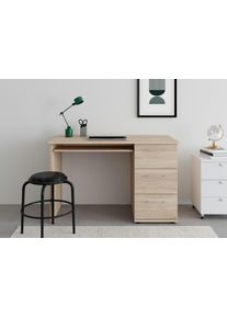 VOGL M&ouml;belfabrik Bureau Tobi, optioneel met toetsenborduitrekking, met 3 lades, breedte 115 cm, made in germany bureaus beige