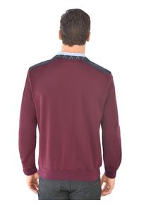 Marco Donati Poloshirt Shirt met lange mouwen (1-delig) heren knoopsluiting maat 44/46 rood