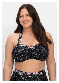 sheego Bustierbikinitop dames bikinitopjes maat F zwart