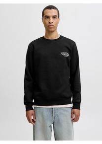 Jack & Jones Jack & Jones Sweatshirt JJMAKOTO SWEAT CREW NECK heren sweaters maat L zwart