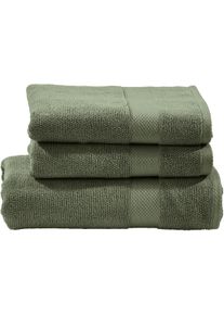 done. Handdoekenset Deluxe Hotelkwaliteit van hoogwaardige gedraaide badstof (set) handdoeken maat - groen