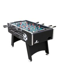 Ambia Garden FUßBALLTISCH Arena TS , Schwarz , Holz , 75x88x141 cm , Torzähler manuell, Ballrücklauf an beiden Kopfenden, Balleinwurf auf beiden Spielerseiten, Teleskopstangen , Freizeit & Co, Spieltische, Tischfußball & Co