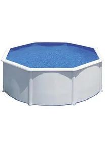 GRE Pool-Set , Weiß , Metall , 120 cm , Freizeit & Co, Pools & Wasserspaß, Pools