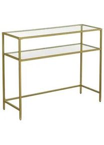 Hansiro Konsolentisch Beistelltisch , Metall , 35x80x100 cm , Wohnzimmer, Wohnzimmertische, Konsolentische