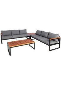 MCW Garten-Garnitur Braun, Grau , Holz , Gartenmöbel, Gartengarnituren, Gartenmöbel-Sets