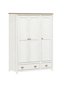 Möbilia Livetastic Drehtürenschrank , Weiß , Metall , Kiefer , massiv , 4 Fächer , 2 Schubladen , 136x185x54 cm , Schlafzimmer, Komplette Schlafzimmer und Serien, Schlafzimmerserien