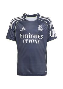 Adidas Real Madrid 25-26 ausw&auml;rts Teamtrikot Kinder - Gr&ouml;&szlig;e 176 - blau