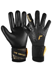Reusch PURE CONTACT INFINITY JUNIOR Torwarthandschuhe Kinder - Größe 4 - schwarz