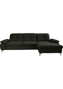 Alina Ecksofa »Melina« In 2 Breiten in schwarz, Größe B/H/T: 300 cm x 100 cm x 203 cm