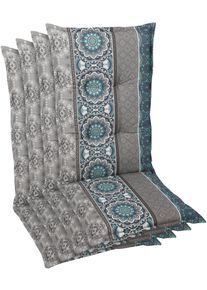 GO-DE Sitzauflage Maße ca.: 50 cm x 108 cm x 7 cm in blau, Größe B/H/T: 50 cm x 7 cm x 108 cm