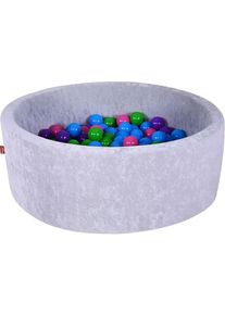 KNORRTOYS Bällebad »Soft, Grey« mit 300 Bällen softcolor in grau