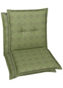 GO-DE Sesselauflage »Sesselauflage nieder« in grün, Größe B/H/T: 50 cm x 100 cm x 48 cm