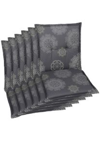 GO-DE Sesselauflage 110x50 cm in grau, Größe B/H/T: 50 cm x 6 cm x 110 cm