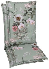 GO-DE Sesselauflage 118x50 cm in grün, Größe B/H/T: 50 cm x 7 cm x 118 cm