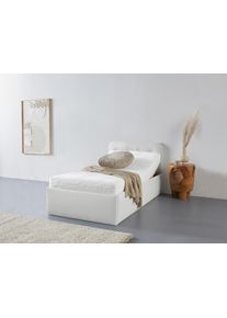 Westfalia Schlafkomfort Polsterbett »Rostock« auch mit Stauraum und Kopfteilverstellung erhältlich in weiß, Größe Liegefläche B/L/H: 100 cm x 200...