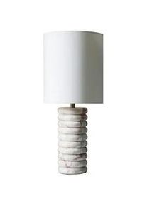 Salesfever P & B Tischleuchte , Beige , Textil , rund , 14x65x14 cm , Lampen & Leuchten, Innenbeleuchtung, Tischlampen, Tischlampen
