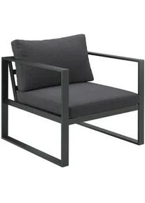 Ambia Garden Loungesessel , Anthrazit , Metall, Textil , Füllung: Schaumstoff , eckig , 73x63x76 cm , inklusive Armlehnen , Gartenmöbel, Loungemöbel, Loungesessel