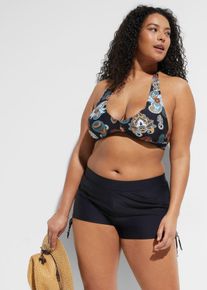 bonprix Szorty kąpielowe z figami wewnętrznymi, czarny, 42