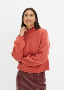 bonprix Femei Pulover scurt, roz, 48/50