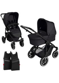 Abc Design Kinderwagenset , Schwarz , Textil , 63x118x95.5 cm , EN 1888 , Baby on Tour, Kinderwagen, Kombikinderwagen