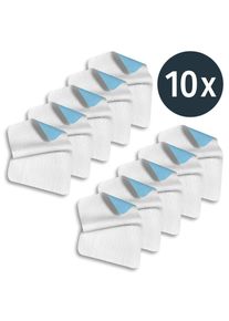 Sleezzz Vital, coprimaterasso in pile assorbente e impermeabile, 75 x 90 cm, per proteggere il materasso, in confezione da 10 pz.